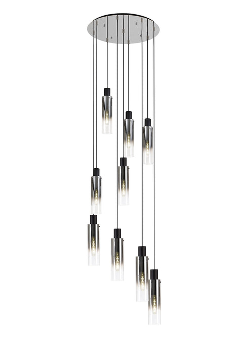 Brooks Slim Round Pendant 9 Light